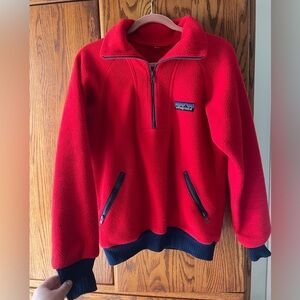 Vintage Red Patagonia Zip Up